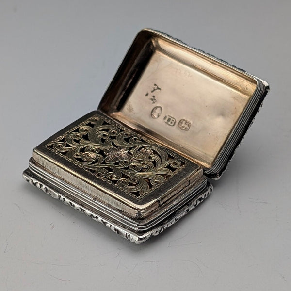 1824年 英国アンティーク 純銀製 ヴィネグレット 19.5g John Bettridge